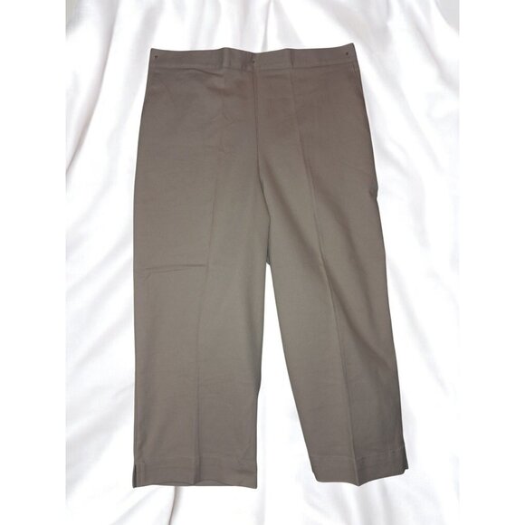 Alfred Dunner Tan Classic Fit Size 6P Capri Pant - Picture 1 of 11